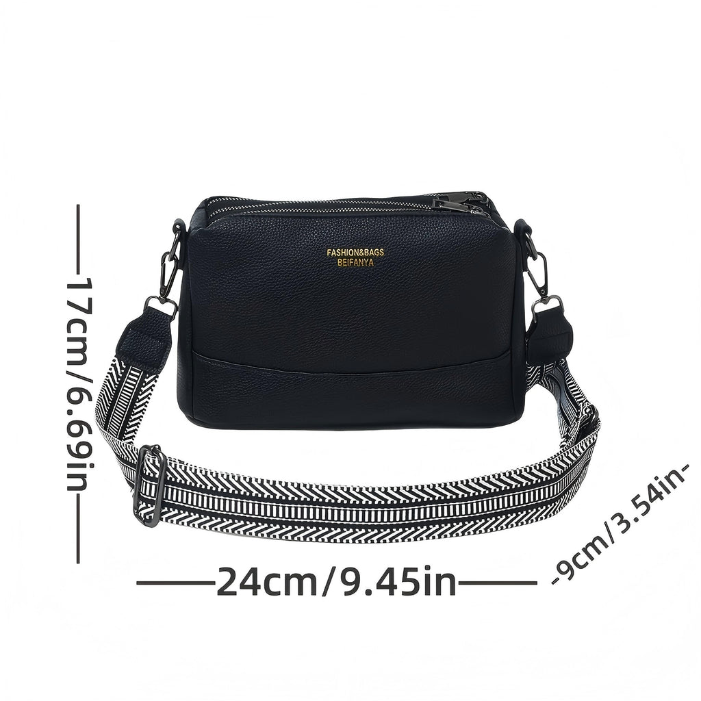 Fashionable Multi-functional PU Crossbody Bag Casual Shoulder Bag For Daily Commuting