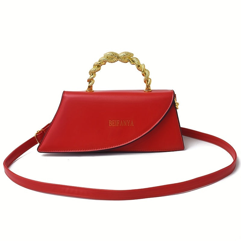 PU Women's Shoulder Bag, Multifunctional Crossbody Bag With Large Capacity