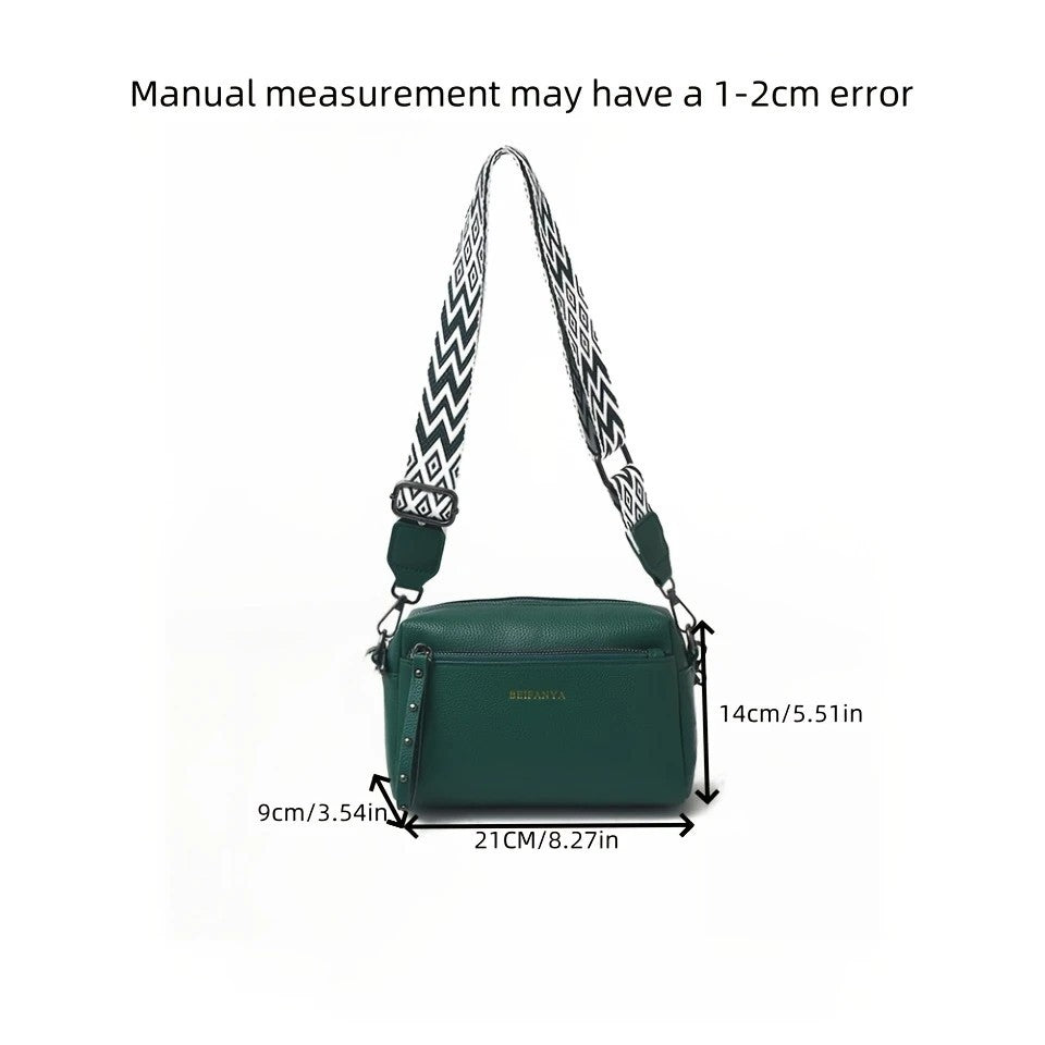 Women's Adjustable Crossbody Bag, Minimalist Design Shoulder Bag With Zipper Closure, Suitable For Daily Commuting And Casual, Formal Wear, Small Crossbody Bag
